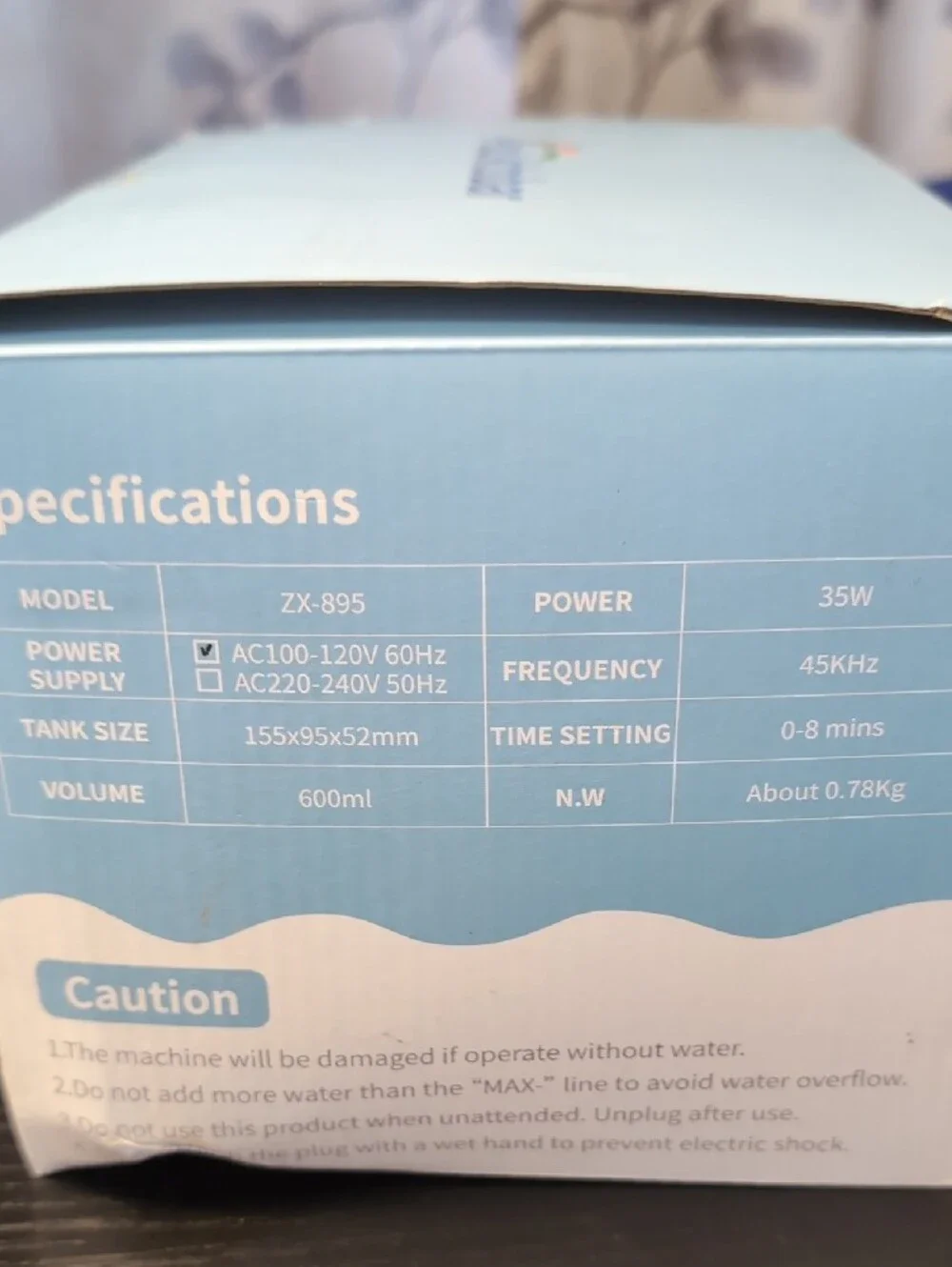 White Ultrasonic Cleaner for Jewelry & Accessories